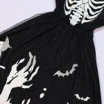 Witch Costume For Girls | Girl Dress With Hat | Comfortable Cosplay Accessories For Birthday Parties Clubs Festivals Outdoor Halloween Kids - Imagen 8