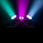 BeamZ PRO Pack of 4 PAR BWA63 LED Spotlights with 6 LEDs of 3 W RGB PAR Spotlight Outdoor Waterproof IP65, Angle of 23º, Stage Lighting, Disco Light, Party Light, Garden Lighting - Imagen 5