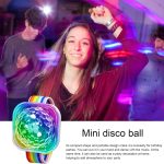 Luz de discoteca – Reloj de luz LED de escenario con activado por sonido – Pulsera USB recargable para el hogar, habitación, coche, cumpleaños, Halloween, Navidad, decoración de boda - Imagen 6