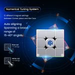 GAN 14 Maglev Frost, Adjustable Magnetic Cube Speed Cube 3x3 - Stickerless Adjustable Elasticity Magnets Magic Cube Toy Puzzle (2023 Flagship) - Imagen 4