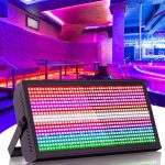 200W Wallwasher Stage Light, RGBW 768 LED Strobe Stage Lighting with DMX and Sound Activation for Disco DJ Bar Christmas Halloween Weddings