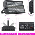 200W Wallwasher Stage Light, RGBW 768 LED Strobe Stage Lighting with DMX and Sound Activation for Disco DJ Bar Christmas Halloween Weddings - Imagen 6