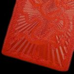 Plastic Waterproof Poker Cards – Red Dragon Pattern Deck 1 Deck, Dimensions 5.5 x 8.6 cm, Playing Gold Foil Creative Deck Frosted Face Cards Playing Cards - Imagen 3