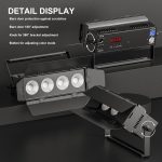 200W COB Par LED DMX8CH 3200K/6500K Cool White/Warm Stage Light with Strobe Effect Spotlight for Photography Party Birthday Bar Disco - Imagen 6