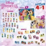 Educa - Superpack Disney Princess | Board Games and Puzzles for Children: Dominoes, Identic with 28 Cards and 2 Puzzles of 25 and 50 Pieces - Imagen 3