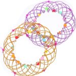 BESTonZON 2pcs Transformable Toys Flexible Iron Magic Loops for Party Toy Acting Accessories for Kids Tricks and Crafts
