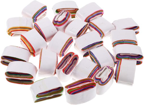 24 Pieces Spitting Paper Stage Mouth Paper Coils Mouth Bobbins Paper Stage Prop Funny Funny Vomit Paper Stage Tricks