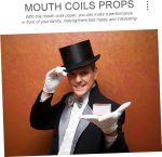 24 Pieces Spitting Paper Stage Mouth Paper Coils Mouth Bobbins Paper Stage Prop Funny Funny Vomit Paper Stage Tricks - Imagen 4
