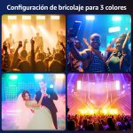 Strobe Light Stage Lighting, 220W LED Bar Wallwasher Disco Lights DMX512 Controller for DJ Parties Bar Home Outdoor, 1 PCS - Imagen 5