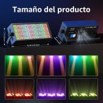 Strobe Light Stage Lighting, 220W LED Bar Wallwasher Disco Lights DMX512 Controller for DJ Parties Bar Home Outdoor, 1 PCS - Imagen 6