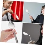 Yardwe 10 Piezas Trucos Cucharas Flexibles para Adultos y Profesionales Prop para Shows Callejeros y Fiestas Fácil de Usar para Magos y Entretenimiento - Imagen 5