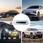 Luces Estroboscópicas para Automóvil, Luces LED Estroboscópicas Solares Multicolor, Iluminación De Emergencia para Moto Casa Camping Y Eventos Nocturnos - Imagen 4