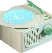 Altavoz Portátil Inalámbrico | Equipo de Audio Musical con Sonido Envolvente | Forma De Tocadiscos con Sonido Envolvente para Playa Terraza Jardín Camping Y Autocaravana