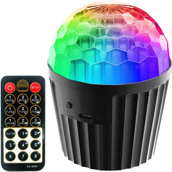 Luces de etapa Control remoto, luces de etapa LED de control remoto | Lámpara de bola mágica de,Dispositivo de iluminación de fiesta de cumpleaños, lámpara de atmósfera disco para DJ Pub