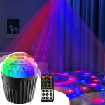 Luces de etapa Control remoto, luces de etapa LED de control remoto | Lámpara de bola mágica de,Dispositivo de iluminación de fiesta de cumpleaños, lámpara de atmósfera disco para DJ Pub - Imagen 3