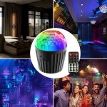 Luces de etapa Control remoto, luces de etapa LED de control remoto | Lámpara de bola mágica de,Dispositivo de iluminación de fiesta de cumpleaños, lámpara de atmósfera disco para DJ Pub - Imagen 4