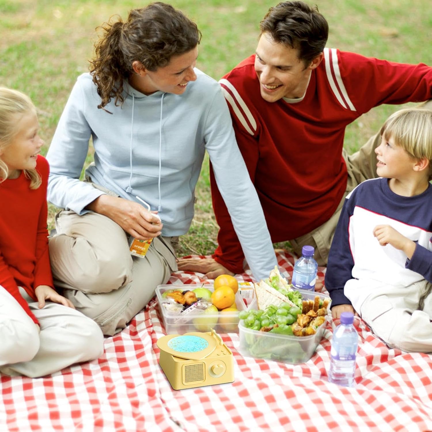 Altavoz Portátil Inalámbrico - Equipo de Audio Musical con Sonido Envolvente - Equipo Moderno con Proyección de Colores para Dormitorio Salón Terraza Playa y Autocaravanas - Imagen 3