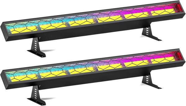 2pcs LED Bar 450W Wallwasher Disco Light COB Lighting DMX LED Lights Bar for Stages Party Wedding Club Outdoor