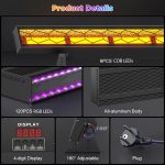2pcs LED Bar 450W Wallwasher Disco Light COB Lighting DMX LED Lights Bar for Stages Party Wedding Club Outdoor - Imagen 5