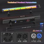 2pcs LED Bar 450W Wallwasher Disco Light COB Lighting DMX LED Lights Bar for Stages Party Wedding Club Outdoor - Imagen 8