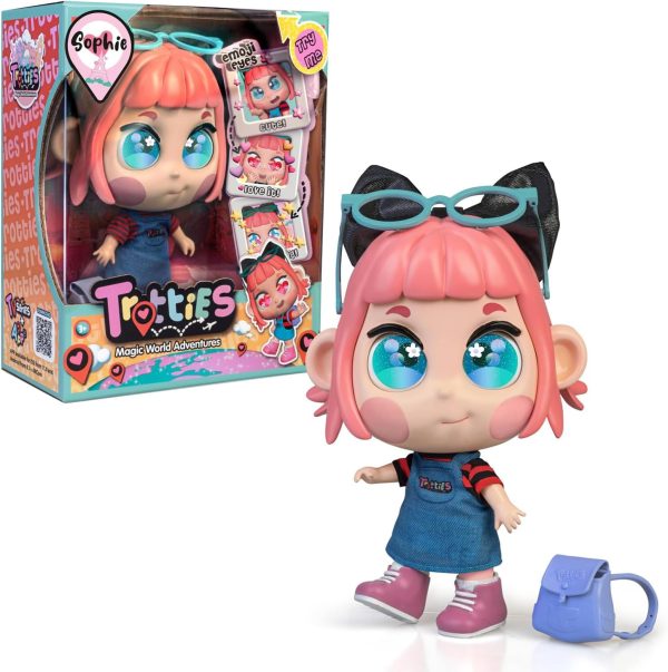 Trotties - Sophie Paris Doll, Cartoon Series Traveling Dolls, with Accessories like a Bag and a Map, Gift for Girls and Boys Ages 3, Famous (TFT00000)