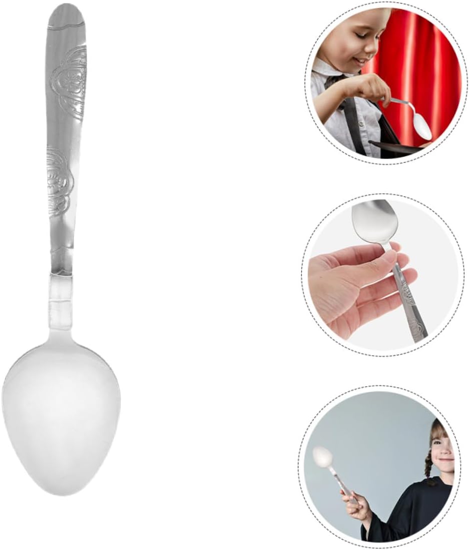 Milisten 10 Piezas Cucharas Flexibles para Accesorios para Trucos de Mago Calle y Fiestas Juguete Divertido para Profesionales Utensilios Seguros para Actuaciones - Imagen 3