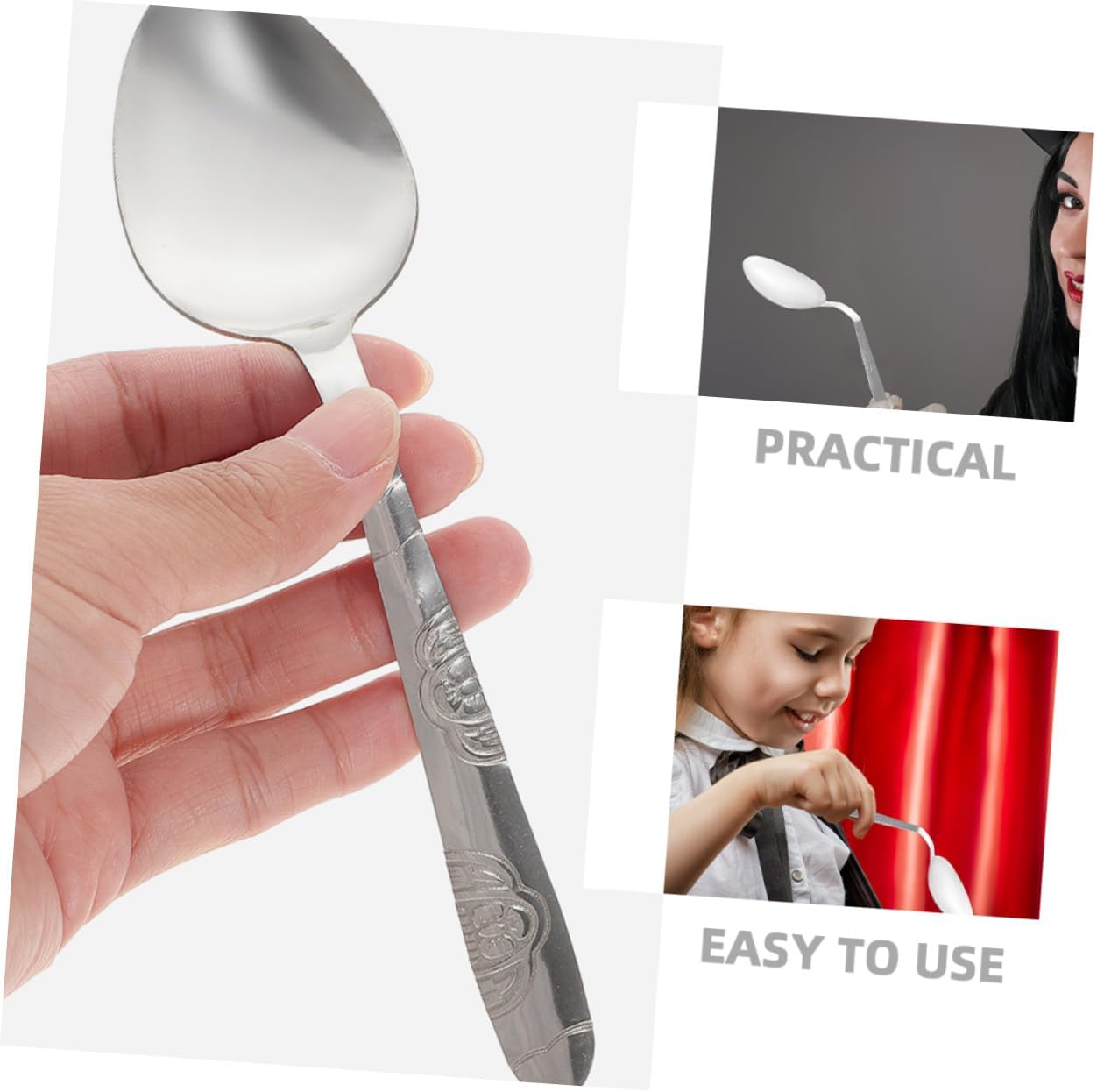 Milisten 10 Piezas Cucharas Flexibles para Accesorios para Trucos de Mago Calle y Fiestas Juguete Divertido para Profesionales Utensilios Seguros para Actuaciones - Imagen 7