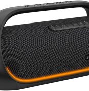 Tronsmart Bang Upgraded Edition 60W Portable Speaker, Powerful, LED Lights and Bluetooth 5.3, Waterproof IPX6 and Power Bank, Stereo Sound, AUX and TF, with NFC, for Party.