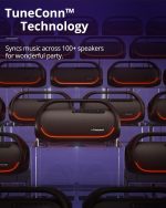 Tronsmart Bang Upgraded Edition 60W Portable Speaker, Powerful, LED Lights and Bluetooth 5.3, Waterproof IPX6 and Power Bank, Stereo Sound, AUX and TF, with NFC, for Party. - Imagen 3