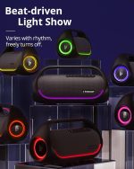 Tronsmart Bang Upgraded Edition 60W Portable Speaker, Powerful, LED Lights and Bluetooth 5.3, Waterproof IPX6 and Power Bank, Stereo Sound, AUX and TF, with NFC, for Party. - Imagen 5