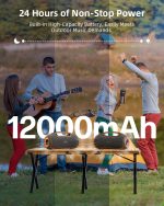 Portable Powerful Bluetooth Speaker Best Outdoor Speaker Bluetooth Speaker 200W Peak Power, IP65 Waterproof, 2 x Subwoofer Increase TWS/TF/USB/AUX, Ideal for Home/Meetings - Imagen 6