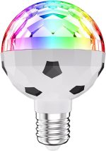 Disco Ball | Dance Lights for Party, Lamp Ball Rotating Switch LED Energy Saving Soft Wick Design Football for Bedroom KTV Outdoor Stage Wedding