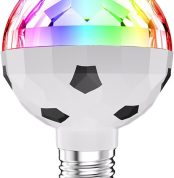 Disco Ball | Dance Lights for Party, Lamp Ball Rotating Switch LED Energy Saving Soft Wick Design Football for Bedroom KTV Outdoor Stage Wedding
