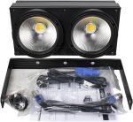 LED Stage Light, 2 Eyes 200W LED 2 in 1 Cool Warm White Lighting 2X100W Blinding Lighting Wedding Party Bar DMX Stage Lighting - Imagen 4