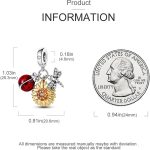 LNQOBU Charms Charms for Bracelets 925 Sterling Silver Devil's Eye Bracelets Silver Women, Silver, Cubic Zirconia - Imagen 5