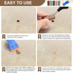 Tile Repair Kit, Tile Repair Kit, Natural Stone, Marble Repair, Ceramic Repair, Hard Wax Repair Set Also for Laminate, Parquet and Vinyl Floors, 11 Colors - Imagen 5