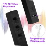 SUPVOX Barra De Luz Led Rgb Activada Por Sonido Micrófono Sensible, Recargable 5v, Set De 2 Unidades Negro, Iluminación Ambiental Para Coche y Dormitorio - Imagen 5