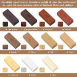 Hard Wax Repair Kit, Hard Wax for Wood, Tile, Parquet, Laminate, Vinyl, Furniture Repair Wax Set, Wax Putty for Scratches, Holes, Countertop Repair - Imagen 3