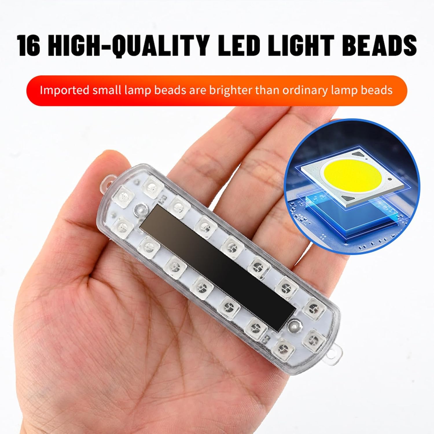 Luces Estroboscópicas LED Para Camiones, Luces Decorativas Solares Multicolor Para Exteriores, Accesorio De Seguridad Para Camión Moto Bicicleta Y Vehículos Con Iluminación Nocturna - Imagen 5