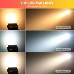 COB Par LED 200W Cool White / Warm Stage Light 3200K/6500K with Strobe Effect Spotlight for Photography Party Birthday Bar Disco - Imagen 3