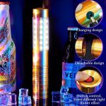 Strobe Lighting Kit 2 LED Rechargeable Wine Bottle Light Portable LED Reusable Champagne Bottle Light for Parties, Concerts and Events - Imagen 4
