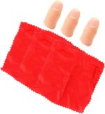TOYANDONA 15 Sets Magic Accessories Gadget Gadget Trick Tool Fake Finger Wizard Scarf Scarf for Wizard Scarf with False Finger Wizard Trick with Fake Finger Scarf Cloth - Imagen 4