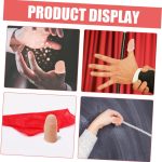 TOYANDONA 15 Sets Magic Accessories Gadget Gadget Trick Tool Fake Finger Wizard Scarf Scarf for Wizard Scarf with False Finger Wizard Trick with Fake Finger Scarf Cloth - Imagen 9