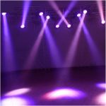 Luces de DJ, 60W Led RGBW 4 en 1 haz de luz con cabezal móvil Lira movimiento haz escenario DJ focos iluminación de Control - Imagen 6