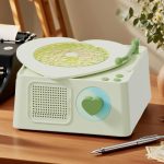 Altavoz Portátil | Equipo de Audio Musical con Sonido Envolvente,Diseño Retro de Tocadiscos para Acampadas Adolescentes Adultos Estudiantes Amantes de la Música - Imagen 3