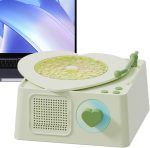 Altavoz Portátil | Equipo de Audio Musical con Sonido Envolvente,Diseño Retro de Tocadiscos para Acampadas Adolescentes Adultos Estudiantes Amantes de la Música - Imagen 7