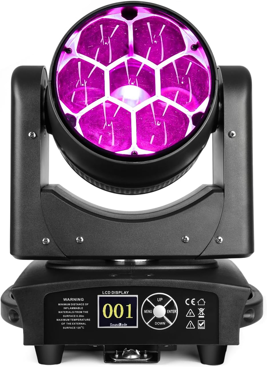 BETOPPER Moving Head 7x40W RGBW – Beam/Wash/Zoom/CTO LED Lighting with BETOPPER Moving Head 7x40W RGBW – Beam/Wash/Zoom/CTO LED Lighting with DMX512 Control – Stage Light Ideal for Discos, Parties and Clubs