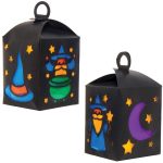 Baker Ross AX203 Halloween Wizard Lantern Kits - 4 Pack, For Kids To Decorate And Display During Trick Or Treat Season - Imagen 3