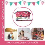 Unicorn School Pencil Case – Gift for Girls 6 7 8 9 Years – Stationery Set with Pencils, Rubber and Pens – Large Zip and Large Capacity – Original Birthday Unicorn Gift, pink, Pink - Imagen 7