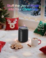 AY Portable Bluetooth Speaker with Lights, IPX5 Waterproof, Stereo Speaker, AUX&TF-Card Input, 24H Autonomy, Compact Bluetooth 5.3 Wireless Speaker for Camping, Travel, Outdoors - Imagen 9